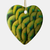 Peacock Feathers II Colorful Natuur Keramisch Ornament (Rechts)