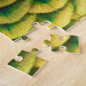 Peacock Feathers II Colorful Natuur Legpuzzel (Zijkant)