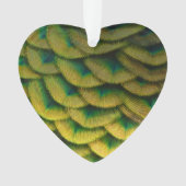 Peacock Feathers II Colorful Natuur Ornament (voorkant)