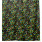 Peacock Feathers Invasie Douchegordijn (Voorkant)