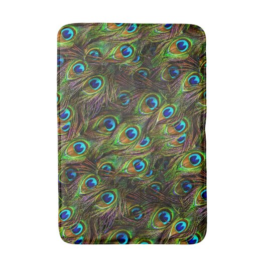 Peacock Feathers Invasion Badmat (Voorkant Verticaal)