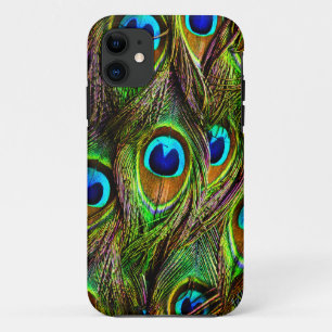 Peacock Feathers Invasion iPhone 11 Hoesje
