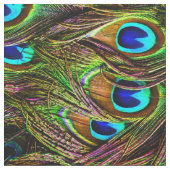 Peacock Feathers Invasion Fabric Stof (Close Up)