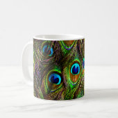 Peacock Feathers Invasion Koffiemok (Voorkant links)