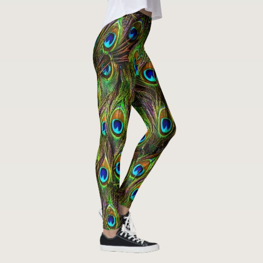 Peacock Feathers Invasion Leggings (Rechts)