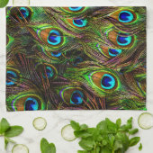 Peacock Feathers Invasion Theedoek (Gevouwen)