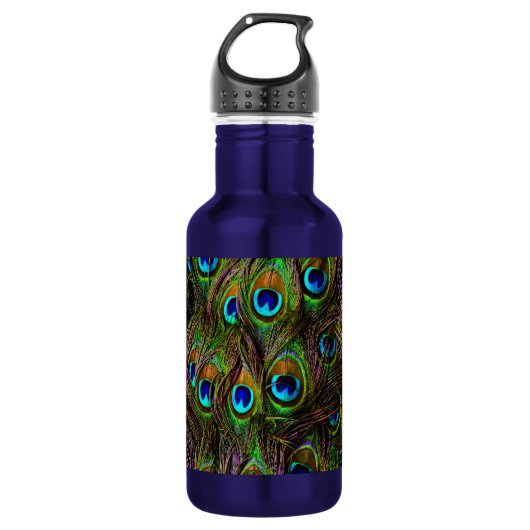 Peacock Feathers Invasion - Waterfles (Voorkant)