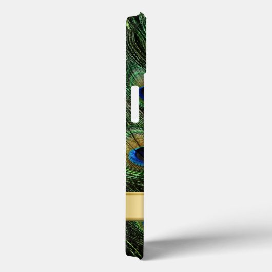 Peacock Feathers iPhone 6 Monogram Hoesje (Achterkant / Rechts)