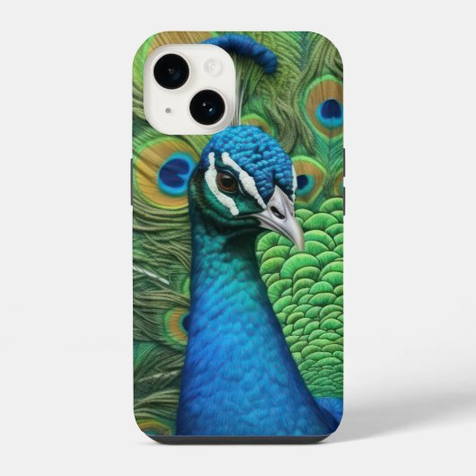 Peacock Feathers iPhone Hoesje (Achterkant)