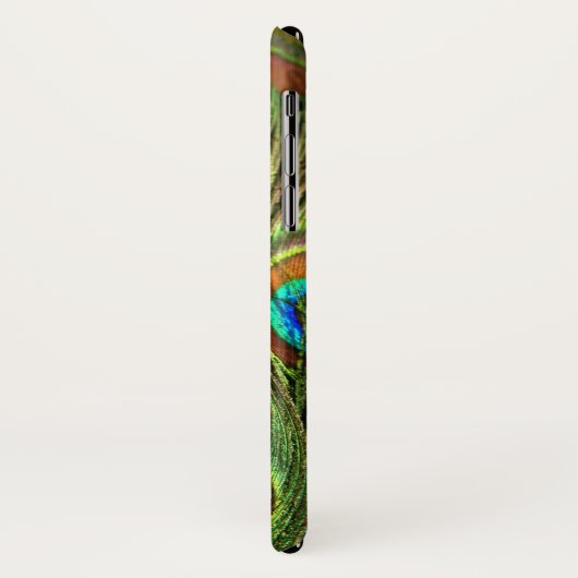 Peacock Feathers iPhone X Hoesje (Achterkant/links)