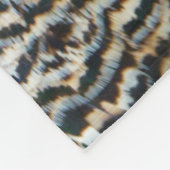 Peacock Feathers IV Kleurrijke Abstracte Natuur Fleece Deken (Hoek)