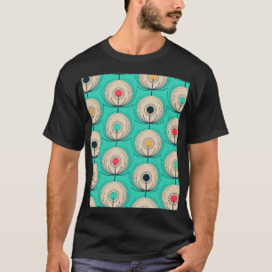 Peacock Feathers: Ivoorblauwe fantasie. T-shirt