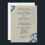 Peacock Feathers Kaart<br><div class="desc">aqua en crème pauwenveren elegante chique bruiloft uitnodigingen Matching RSVP (apart verkrijgbaar) (deze kunnen ook worden gebruikt als tafelnummerkaarten)</div>