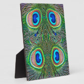 Peacock Feathers Kaleidoscope Print Fotoplaat (Zijkant)