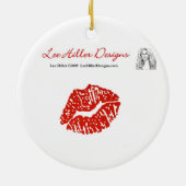 Peacock Feathers Kaleidoscope Print Keramisch Ornament (Achterkant)