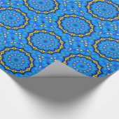 Peacock Feathers Kaleidoscope Wrappapier Cadeaupapier (Hoek)