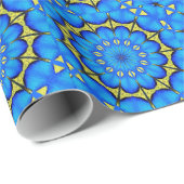 Peacock Feathers Kaleidoscope Wrappapier Cadeaupapier (Rol Hoek)