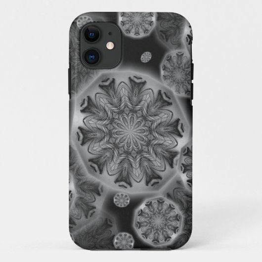 Peacock Feathers Kaleidoscopen iPhone Case (Achterkant)
