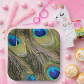 Peacock Feathers Kauai Hawaii Papieren Bordje (Feest)