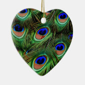 Peacock Feathers Keramisch Ornament (Rechts)