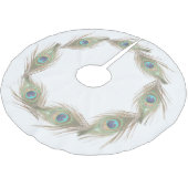 Peacock Feathers Kerstboom Rok (Gekanteld)