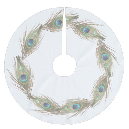 Peacock Feathers Kerstboom Rok (Voorkant)