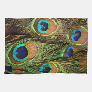 Peacock Feathers Kitchen Towel Theedoek