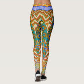 Peacock Feathers Leggings (Achterkant)