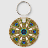 Peacock Feathers Magic Circle Sleutelhanger (Voorkant)