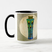 Peacock Feathers meesterwerk uit 1900 Mok (Links)