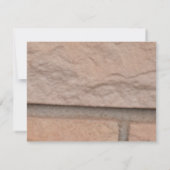 Peacock Feathers met Bricks Weddenschap Kaart (Achterkant)