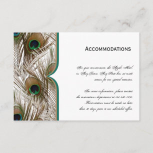 Peacock Feathers met een dubbel Lijst Informatiekaartje