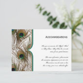 Peacock Feathers met een dubbel Lijst Informatiekaartje (Staand voorkant)