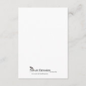 Peacock Feathers met een dubbel Lijst Informatiekaartje (Achterkant)