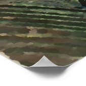 Peacock Feathers met Rocks Poster (Hoek)