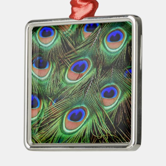 Peacock Feathers Metalen Ornament (Links)