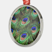 Peacock Feathers Metalen Ornament (Links)