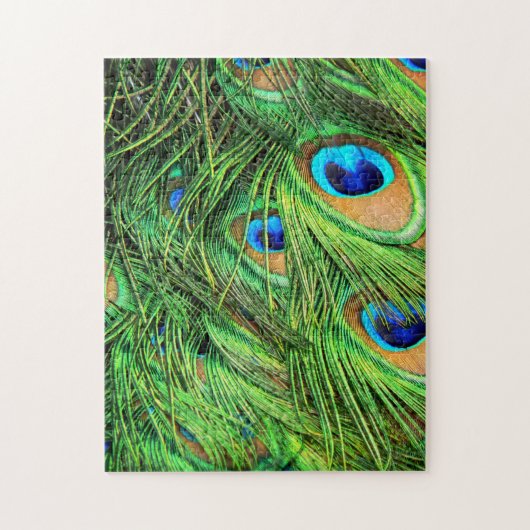 Peacock Feathers Moeilijke puzzel (Verticaal)