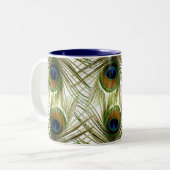 Peacock Feathers Mok (Voorkant links)