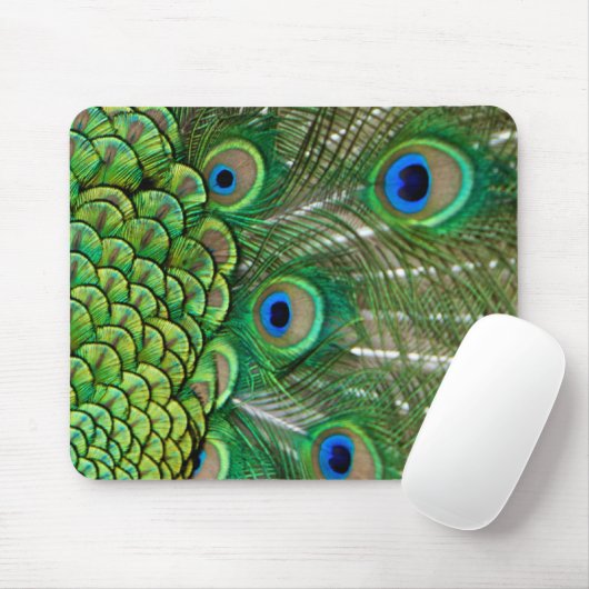 Peacock Feathers Muismat (Met muis)