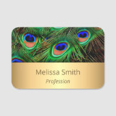  Peacock Feathers Naamplaatje (Voorkant)