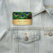 Peacock Feathers Naamplaatje (In situ)