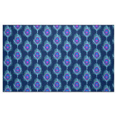 Peacock Feathers, Navy and Pastel Blue Stof (Fat Quarter)