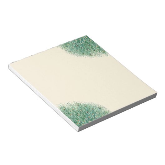  Peacock Feathers Notitieblok (Schuin)