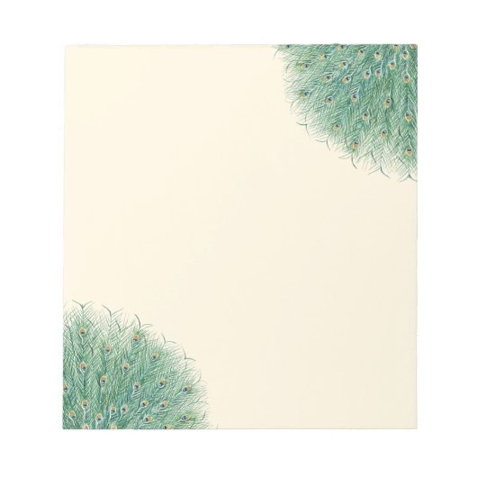 Peacock Feathers Notitieblok (Voorkant)
