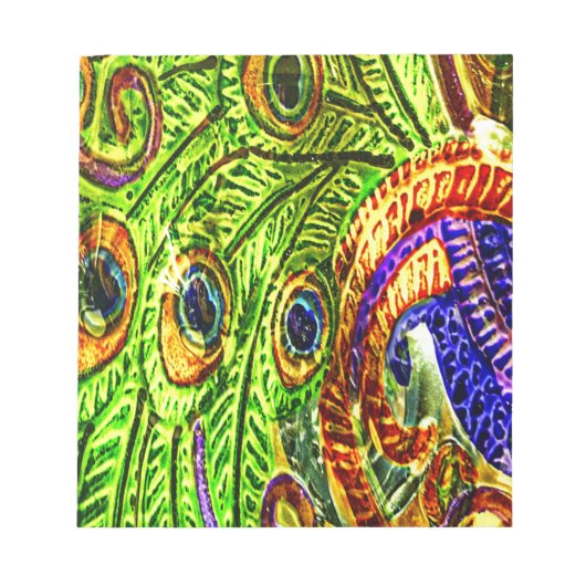 Peacock Feathers Notitieblok (Voorkant)