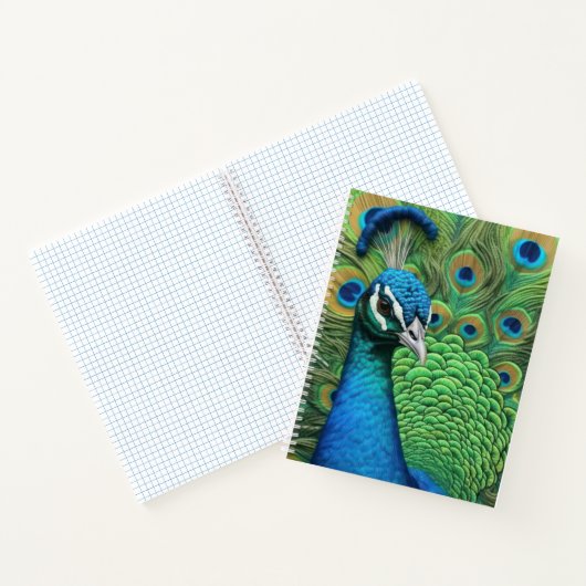 Peacock Feathers Notitieboek (Binnen)