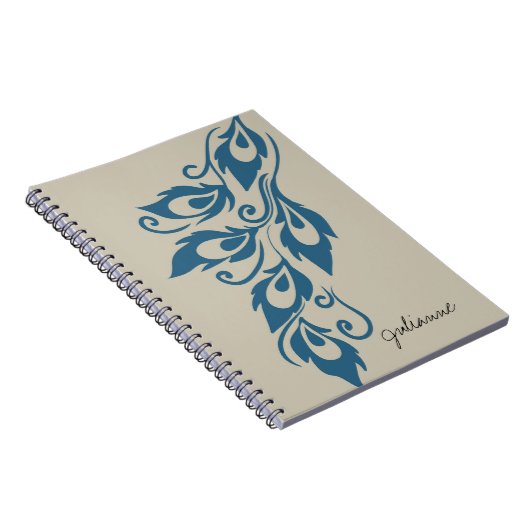 Peacock Feathers Notitieboek (Rechterzijde)