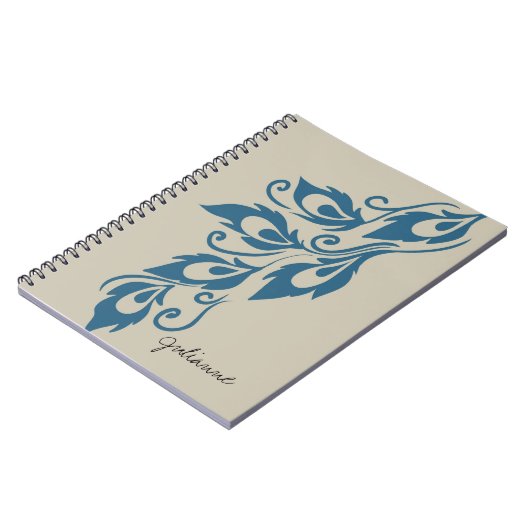 Peacock Feathers Notitieboek (Linkerzijde)