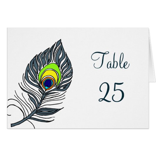 Peacock Feathers Number (Voorkant Horizontaal)